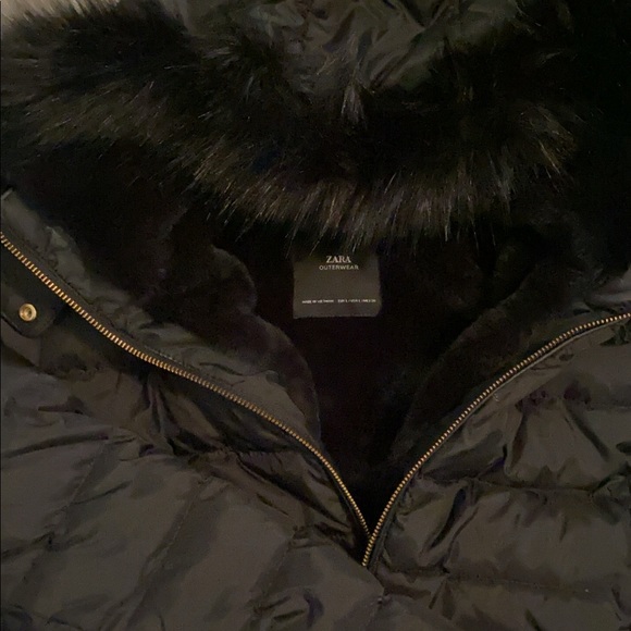 Woman black winter jacket - Picture 4 of 4